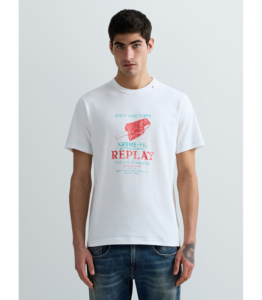 ヘビーコットンジャージーアイスバーTシャツ 詳細画像 ホワイト 1